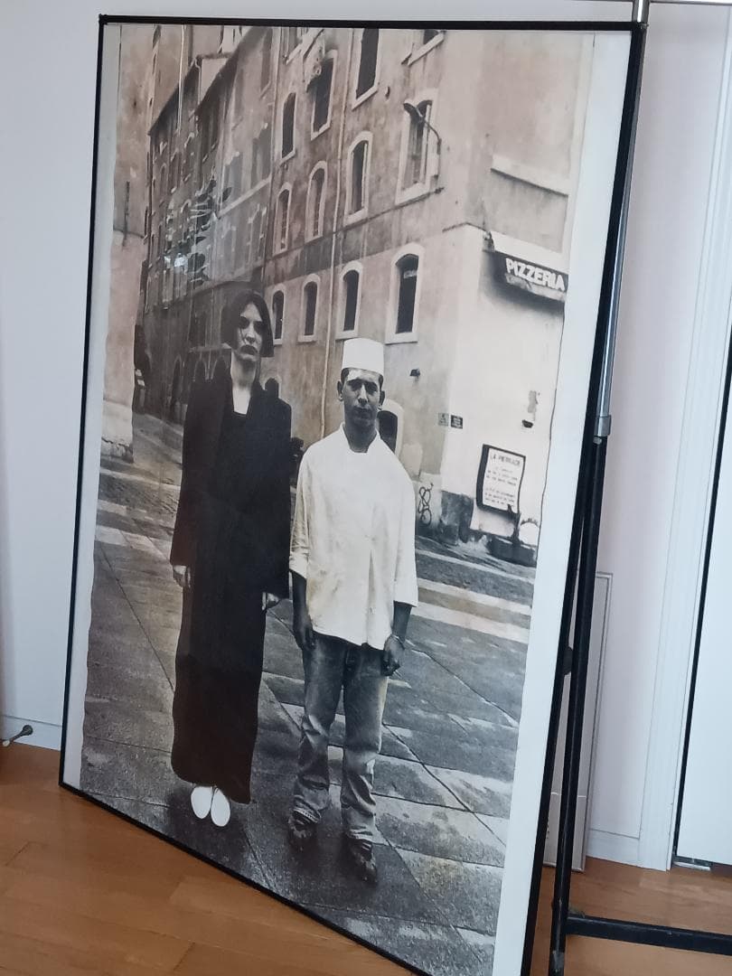 ★ヨウジヤマモトYOHJI80'sコレクション大型モノクロ写真アート フレーム付