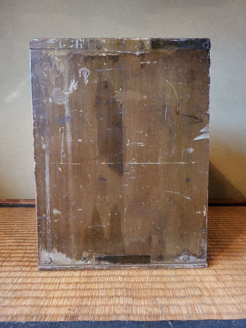 蛇腹 木製 収納 ボックス 引き出し付き ヴィンテージ アンティーク