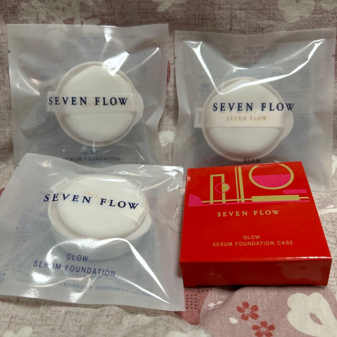 SEVEN FLOW GLOW SERUM FOUNDATION 3個セット
