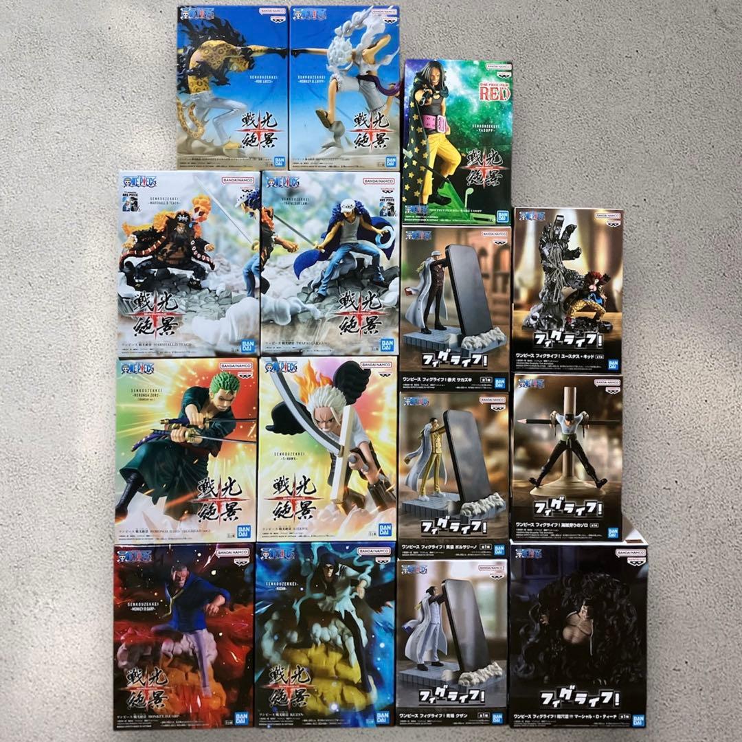ONE PIECE ワンピース　戦光絶景　フィグライフ　フィギュア　15個セット