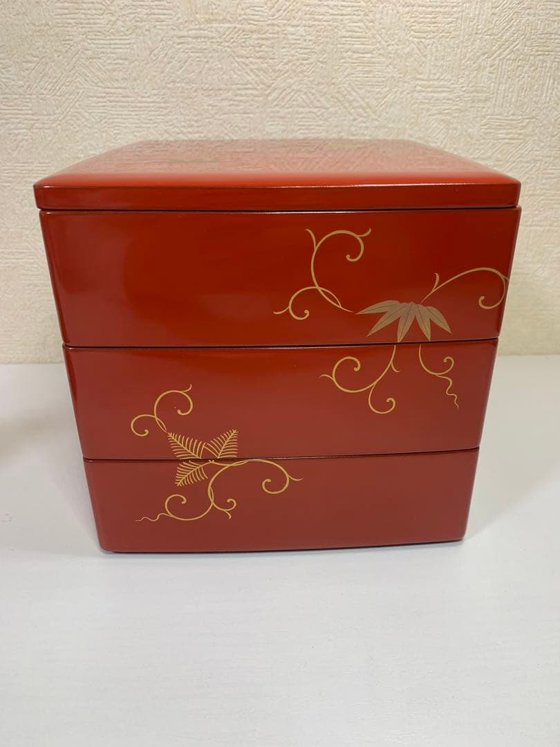 【未使用品】輪島塗　重箱 金彩 Yahoo!オークション -「輪島塗 重箱 未使用」(漆芸) (工芸品)の落札