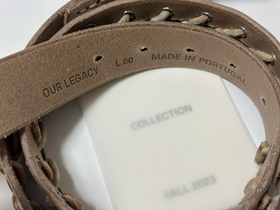 新品《 OUR LEGACY アワー レガシー 》3cm コルセットベルト 80