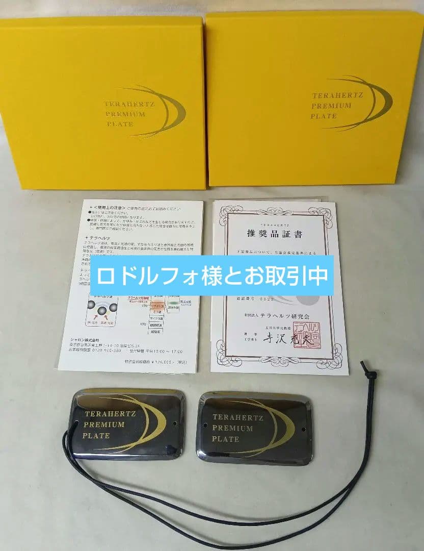 テラヘルツ　プレミアム　プレート　2点セット　人工鉱石　テラヘルツ研究会　箱入