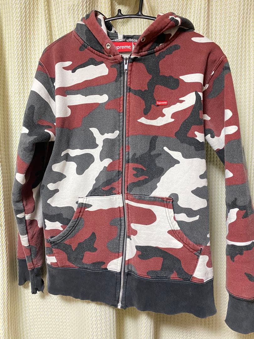 supreme 13aw カモフラ　ジップパーカー