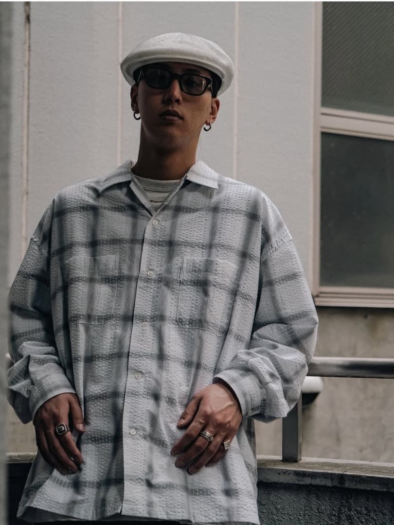 トップス COOTIE T/C Sucker Ombre Check L/S Shirt