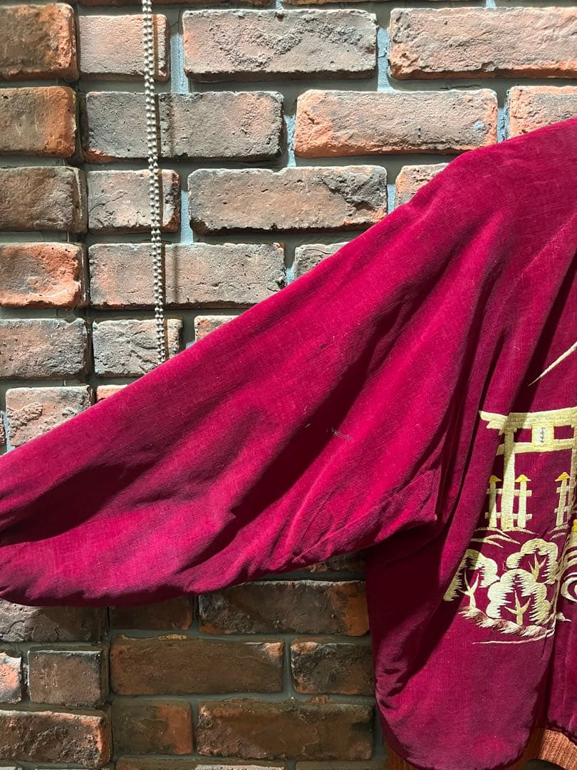 スペシャル 50s スカジャン 別珍 五重塔 富士山 オリジナル - メルカリ