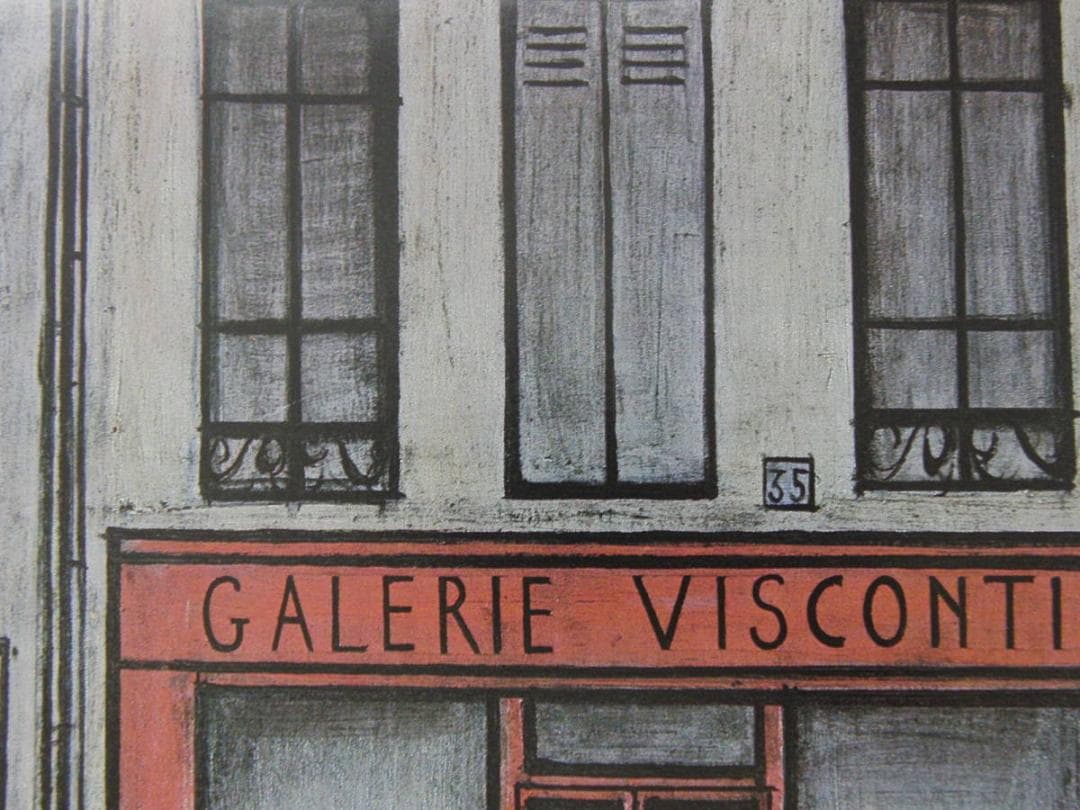 ベルナール・ビュッフェ、「Galerie Visconti」、希少画集の額装画