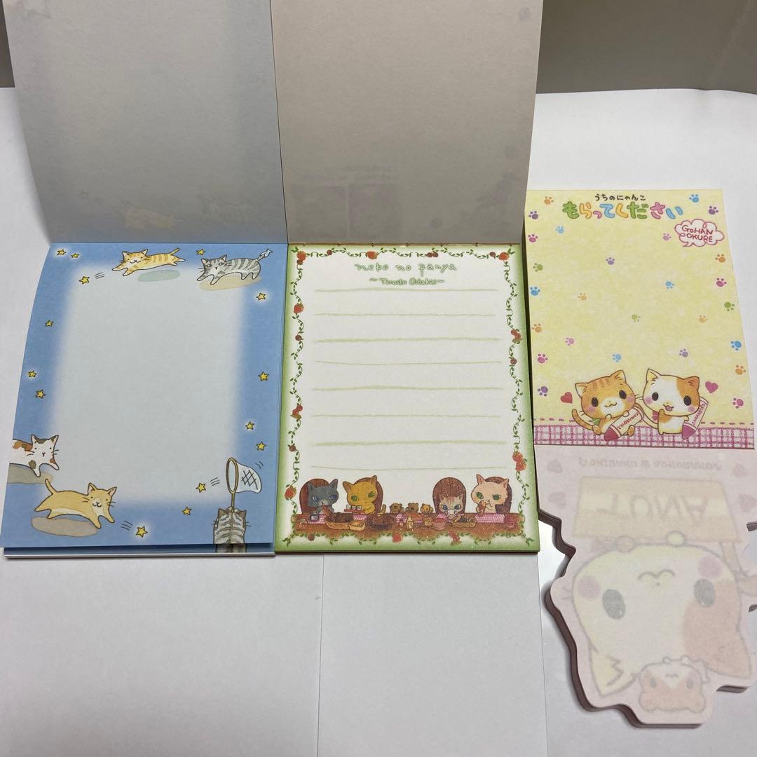 平成レトロ 猫メモ帳7点まとめ売り シール付き サンエックス クーリア