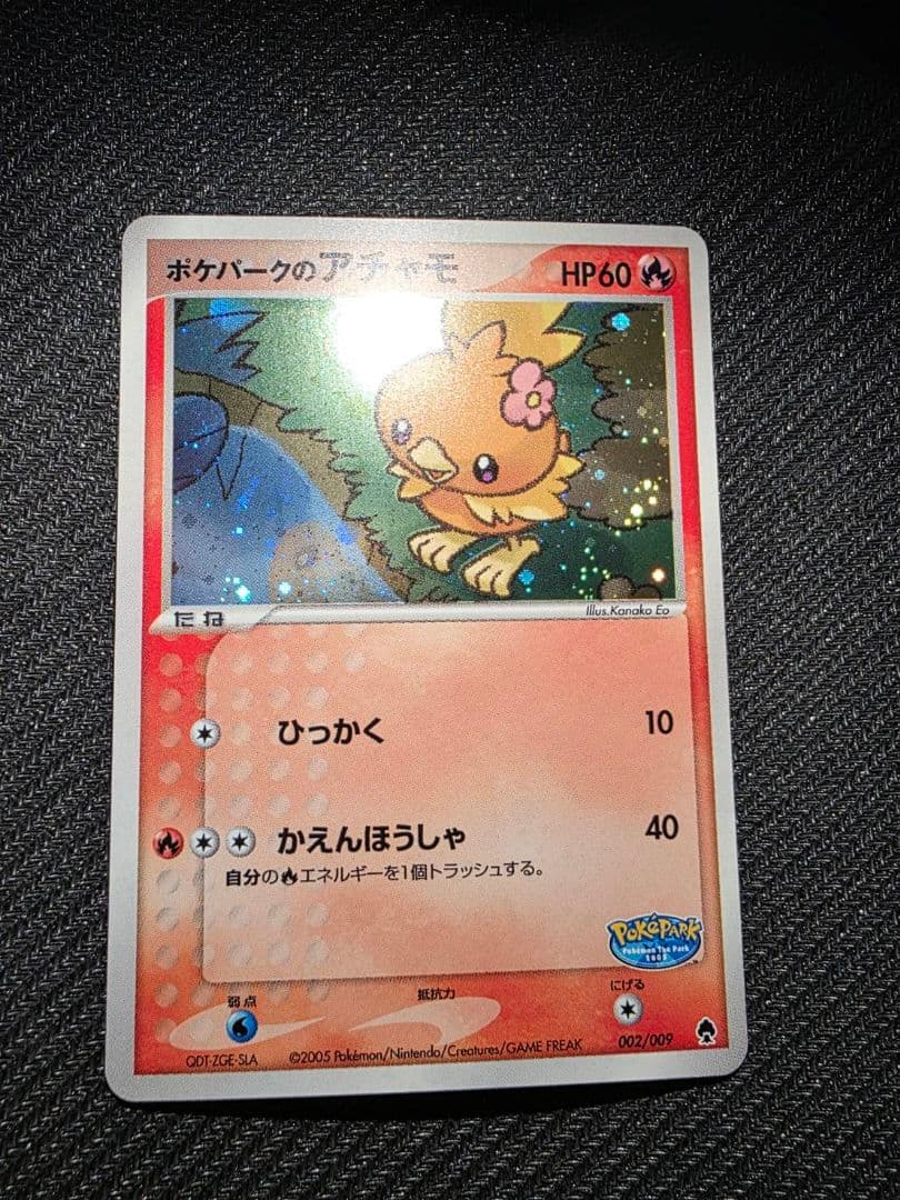 ポケパークのアチャモ① ポケパークプレミアムファイル 002/009　2005年 ポケパークのアチャモ [PCG 002/009](ポケパークプレミアムファイル