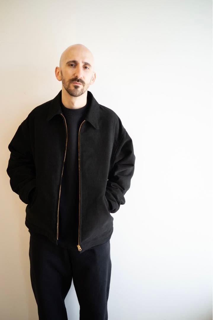 24a/w comoli モールスキンジップショートジャケット サイズ3 新品