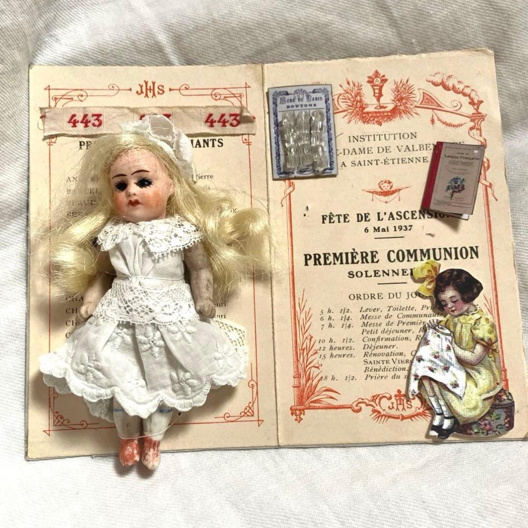 フランスアンティークミニョネット　プレゼンテーションシート　フレンチミニョネット Yahoo!オークション - アンティークフレンチミニョネット プレゼンテー