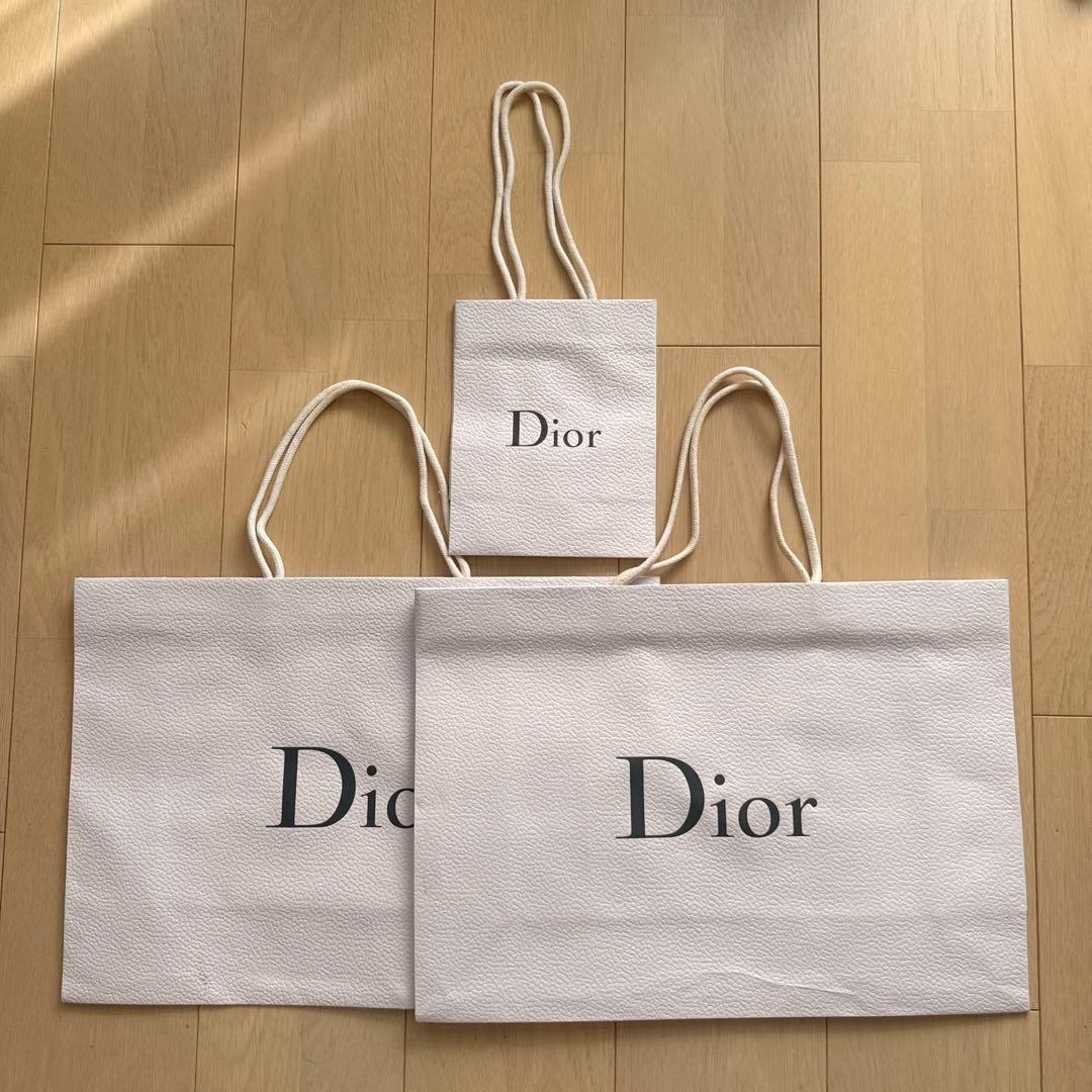 Dior ディオール ショッパー 3点セット 折らずに発送 大2枚・小1枚