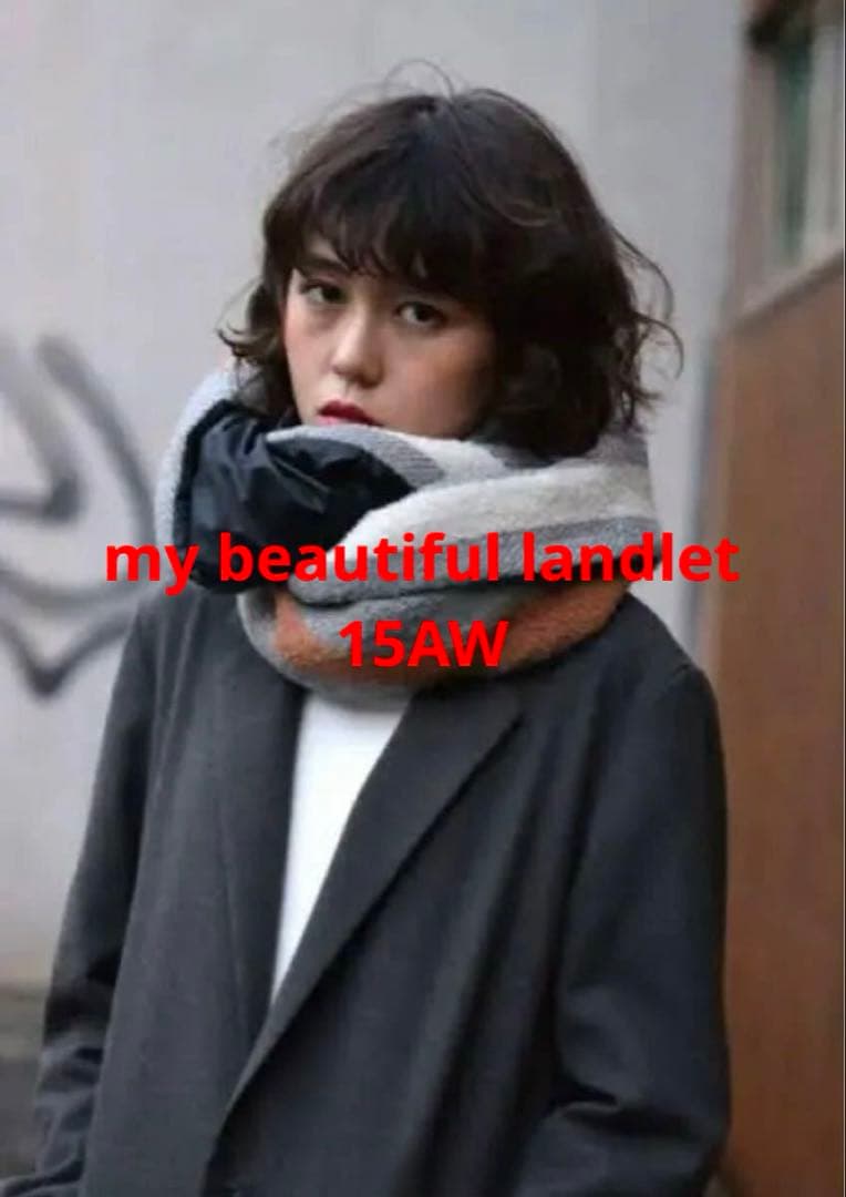 【15AW my beautiful landletランダムストライプスヌード】 my beautiful landlet（マイビューティフルランドレット）の「ボア