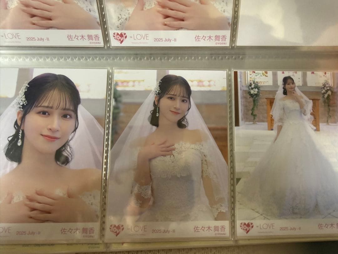 イコラブ　生写真　恋人以上、好き未満　MV衣装　佐々木舞香　ウェディング