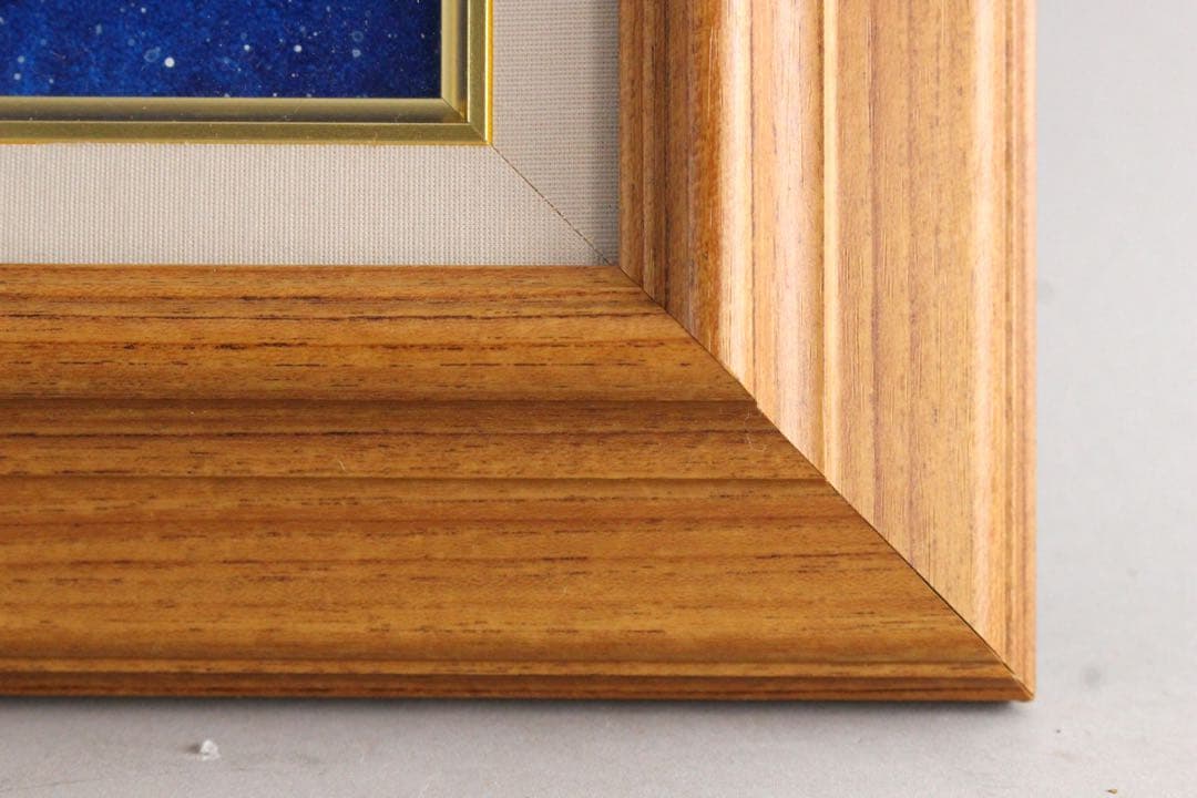 No5298 額装　深津静男　「ドリームキャット I」　油彩画4号　送料無料