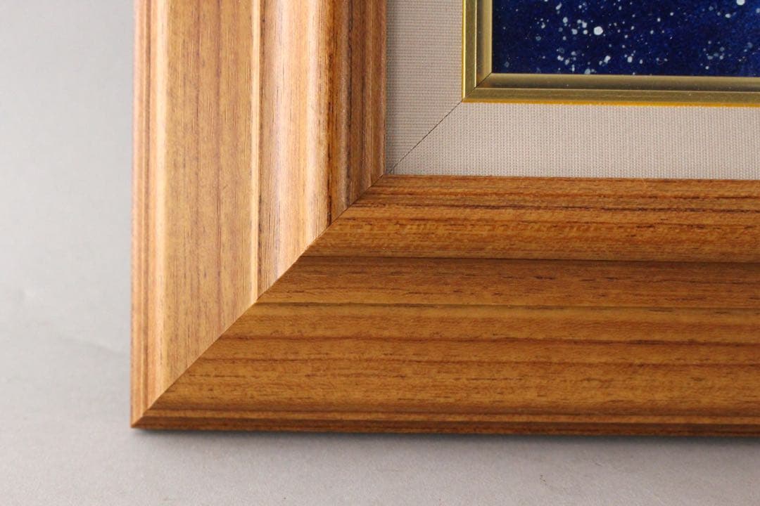 No5298 額装　深津静男　「ドリームキャット I」　油彩画4号　送料無料