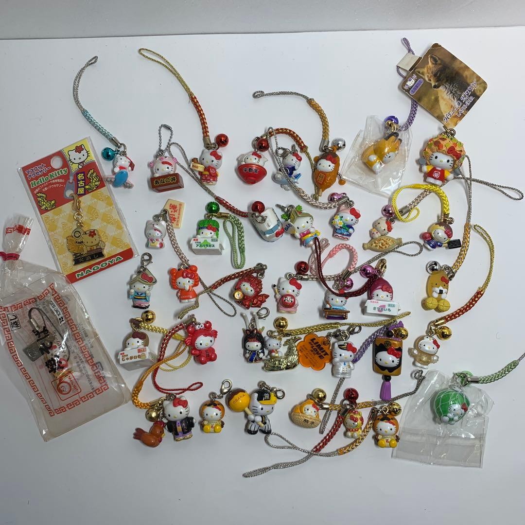 ハローキティ ご当地根付 ストラップ キーホルダー 38個セット ご当地キティ ハローキティ 根付け ストラップ キーホルダー ご当地