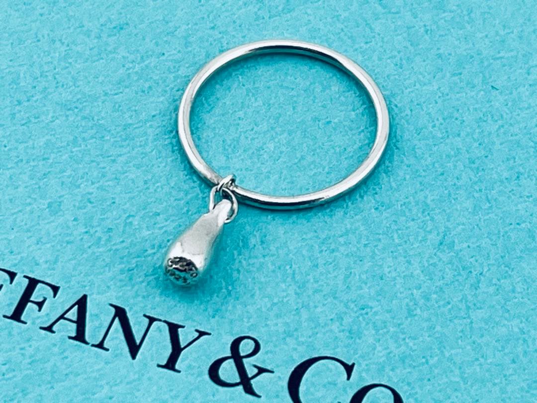 h960 美品　ティファニー　ティアドロップ　リング　925 約11.5号