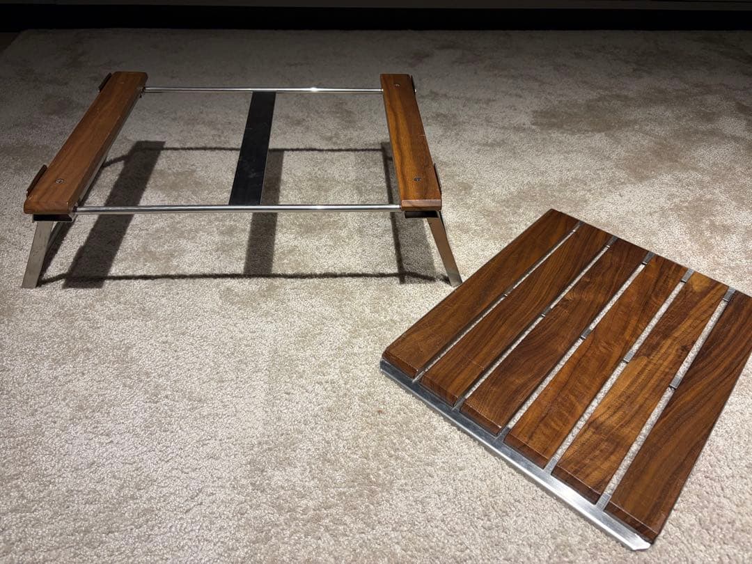 もいシェルコン25用、天板、スタンド。ウォルナット使用