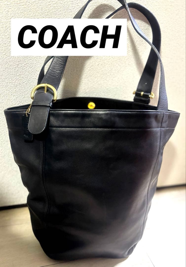 COACHレザートートバッグ