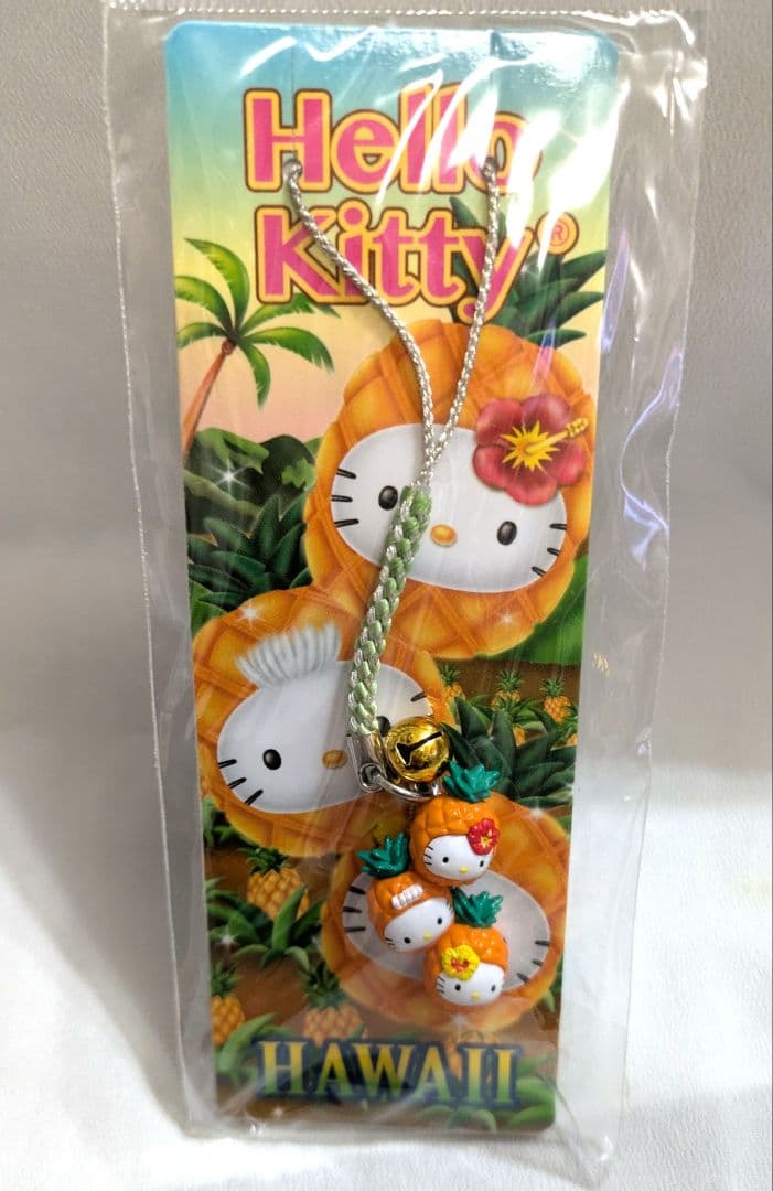 J*_様 ハローキティ　ハワイ　 パイナップル 根付　2012　未開封