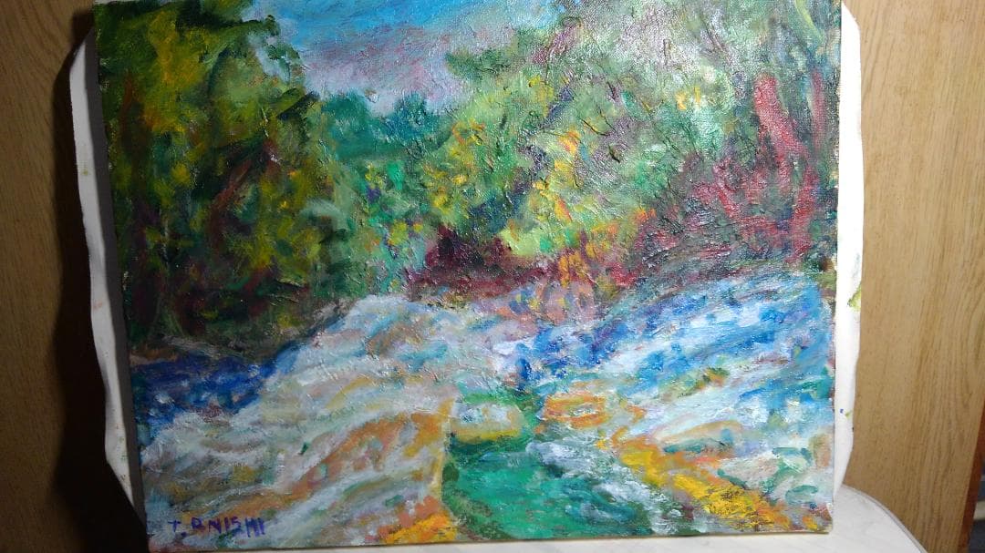 風景油彩画 印象派風 サインあり Amazon.co.jp: モネ ポスター 絵画 印象派 風景画 油絵 アートパネル