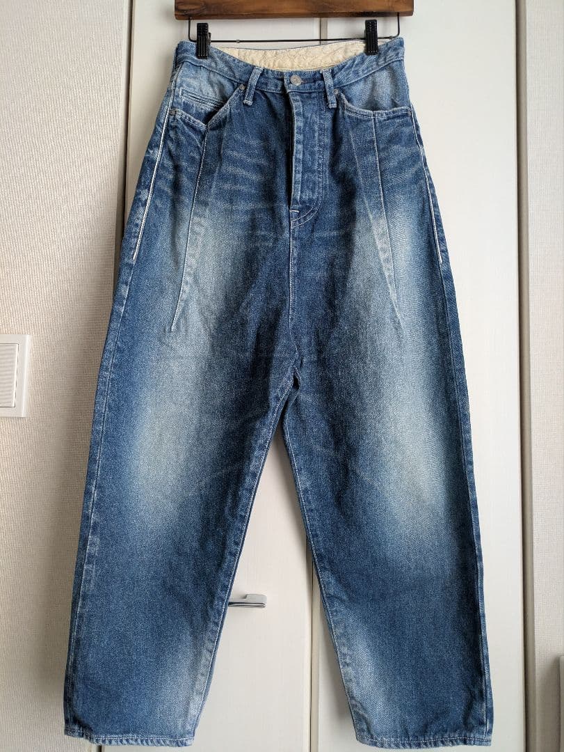 ミナペルホネン デニム always newテーパード 34 dn4538Ｄ