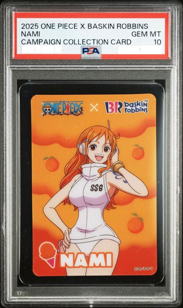 PSA10 ナミ 31アイスクリーム キャンペーンコレクションカード PSA10鑑定済〕ナミ(パラレル/SP/タロット柄)【SP】{EB03-053}