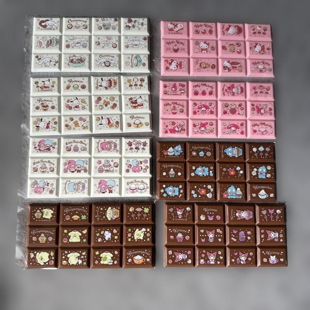 サンリオキャラクター チョコブロックシール