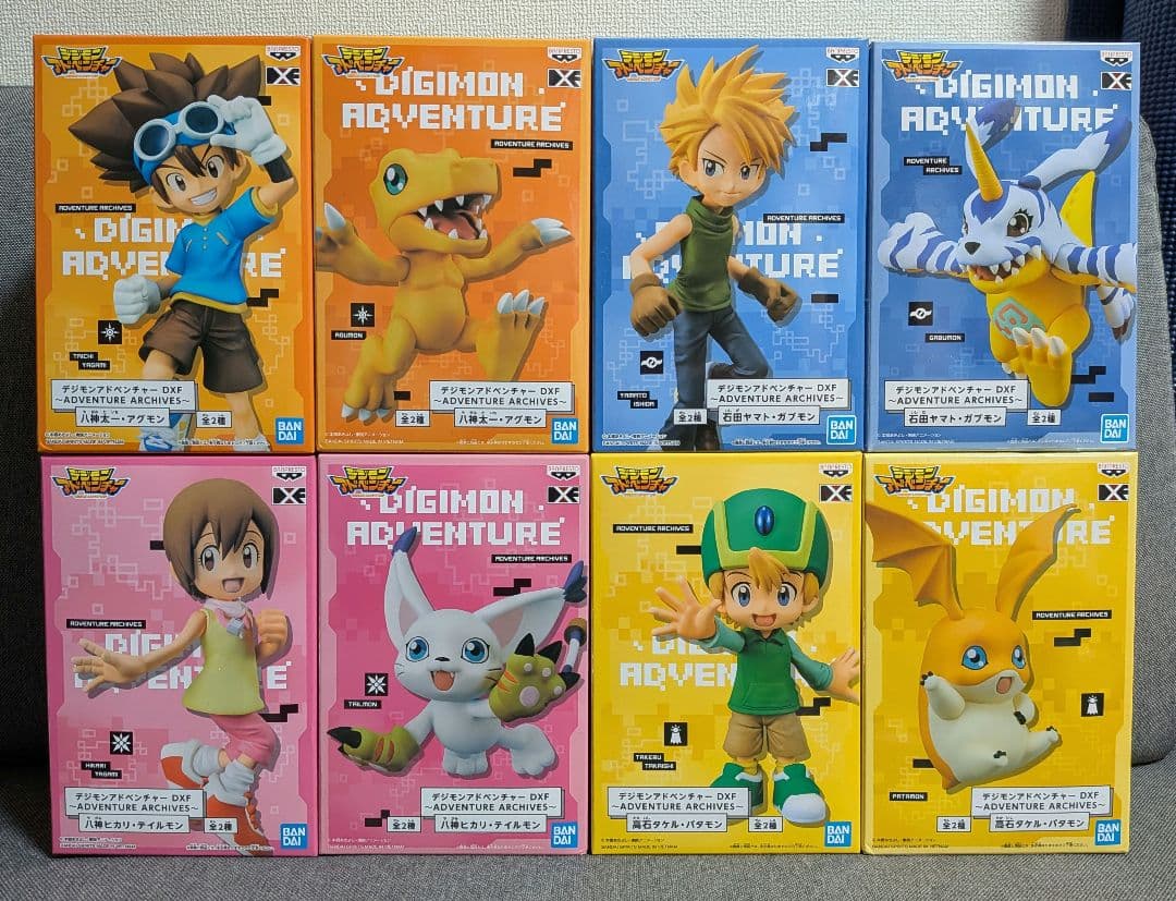 デジモン　フィギュア　DXF　アグモン　ガブモン　テイルモン　パタモン