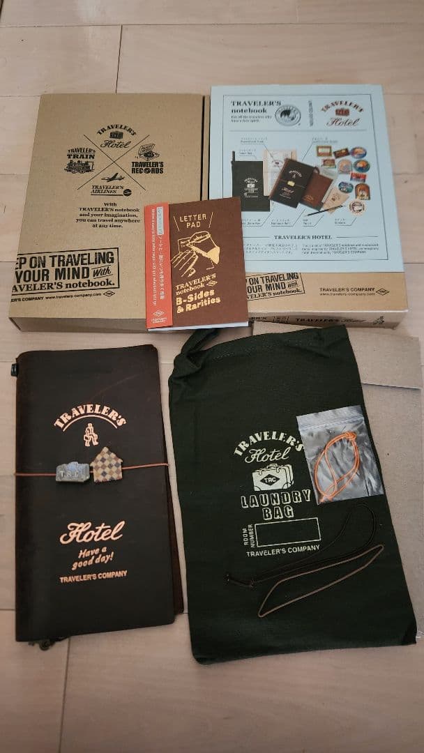 トラベラーズレギュラーサイズ(Hotel)とレターパット