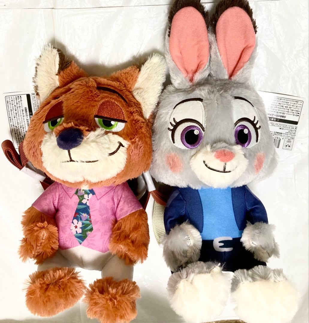 ディズニー ズートピア2 ぬいぐるみリュック ニックワイルド ジュディ