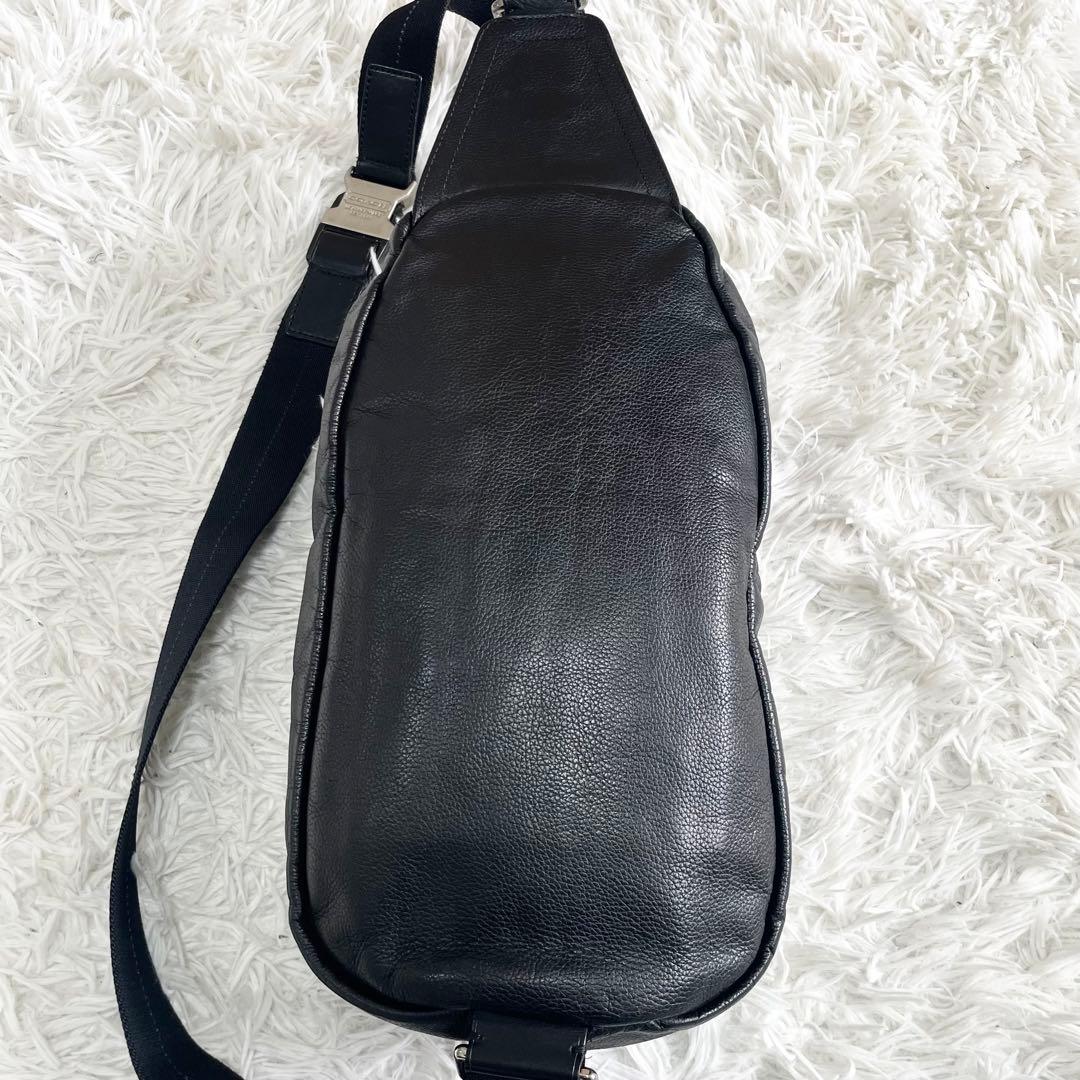 美品】コーチ ボディバッグ トンプソン レザー ワンショルダー