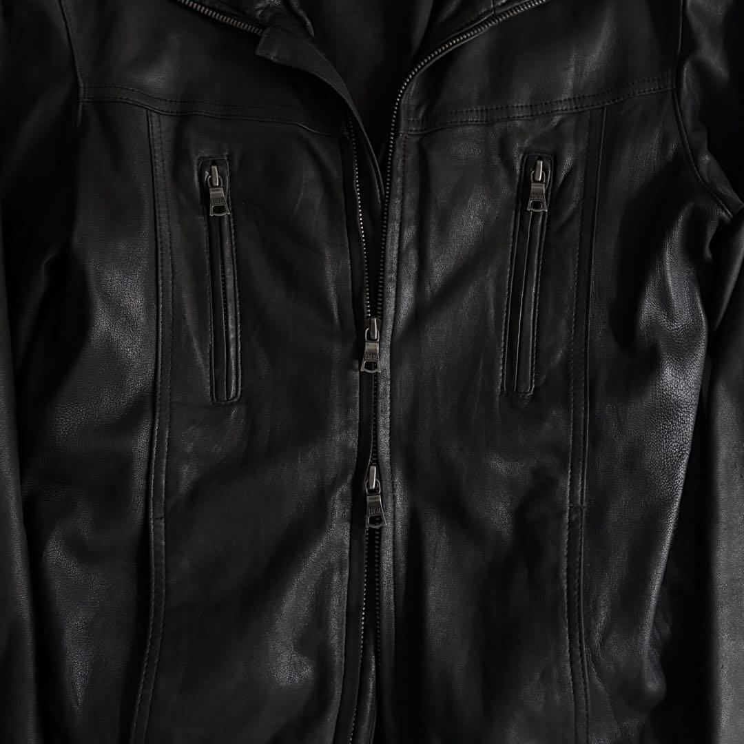 00's vintage ギミック レザージャケット 短丈 アーカイブ y2k - メルカリ