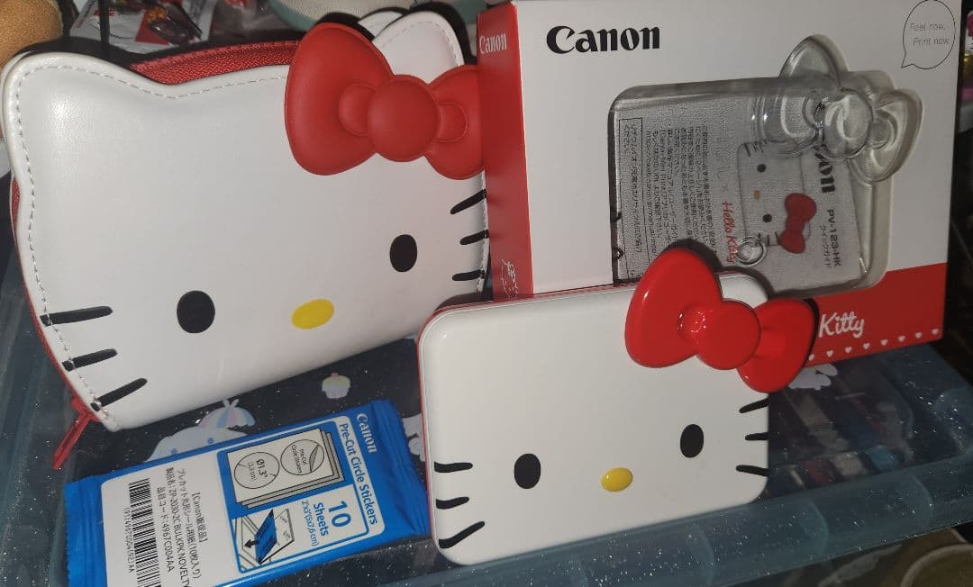 キヤノン iNSPiC PV-123 ハローキティ 本体・ポーチセット