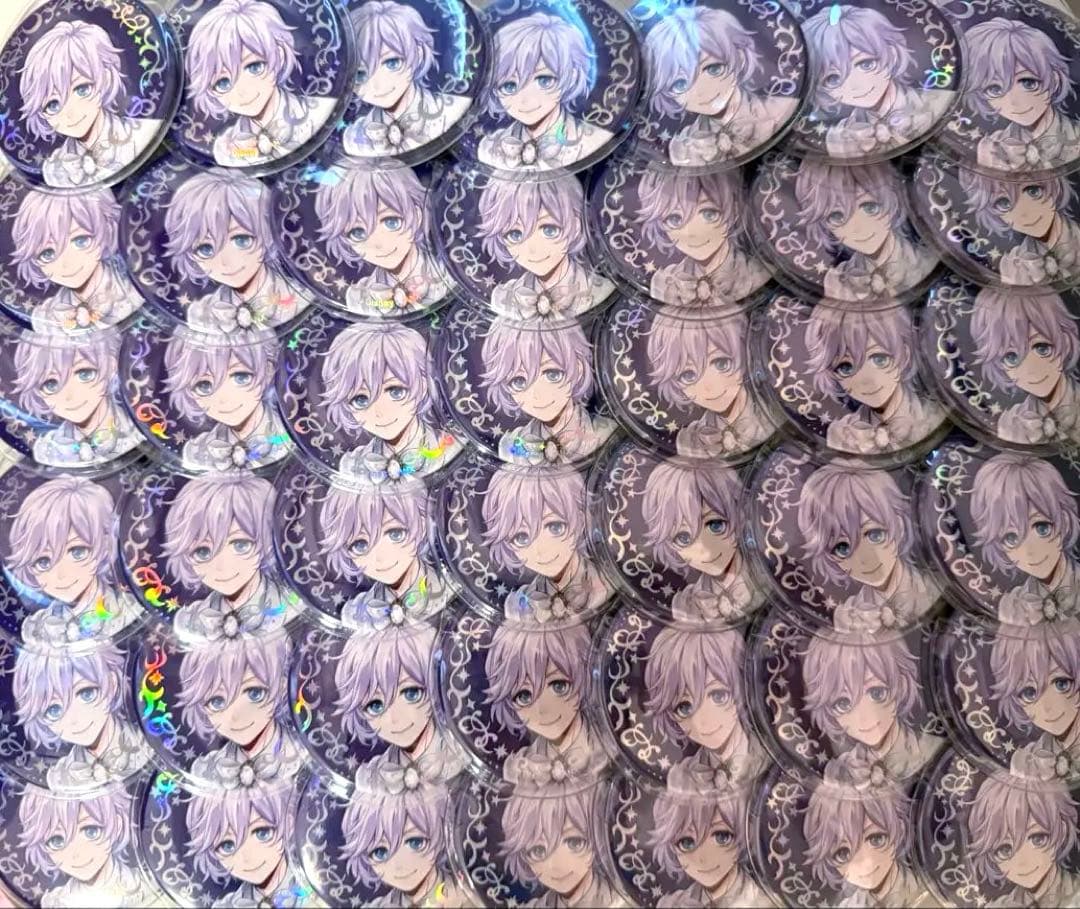 ツイステ エペル プラチナジャケット オーロラ箔 缶バッジ　42点