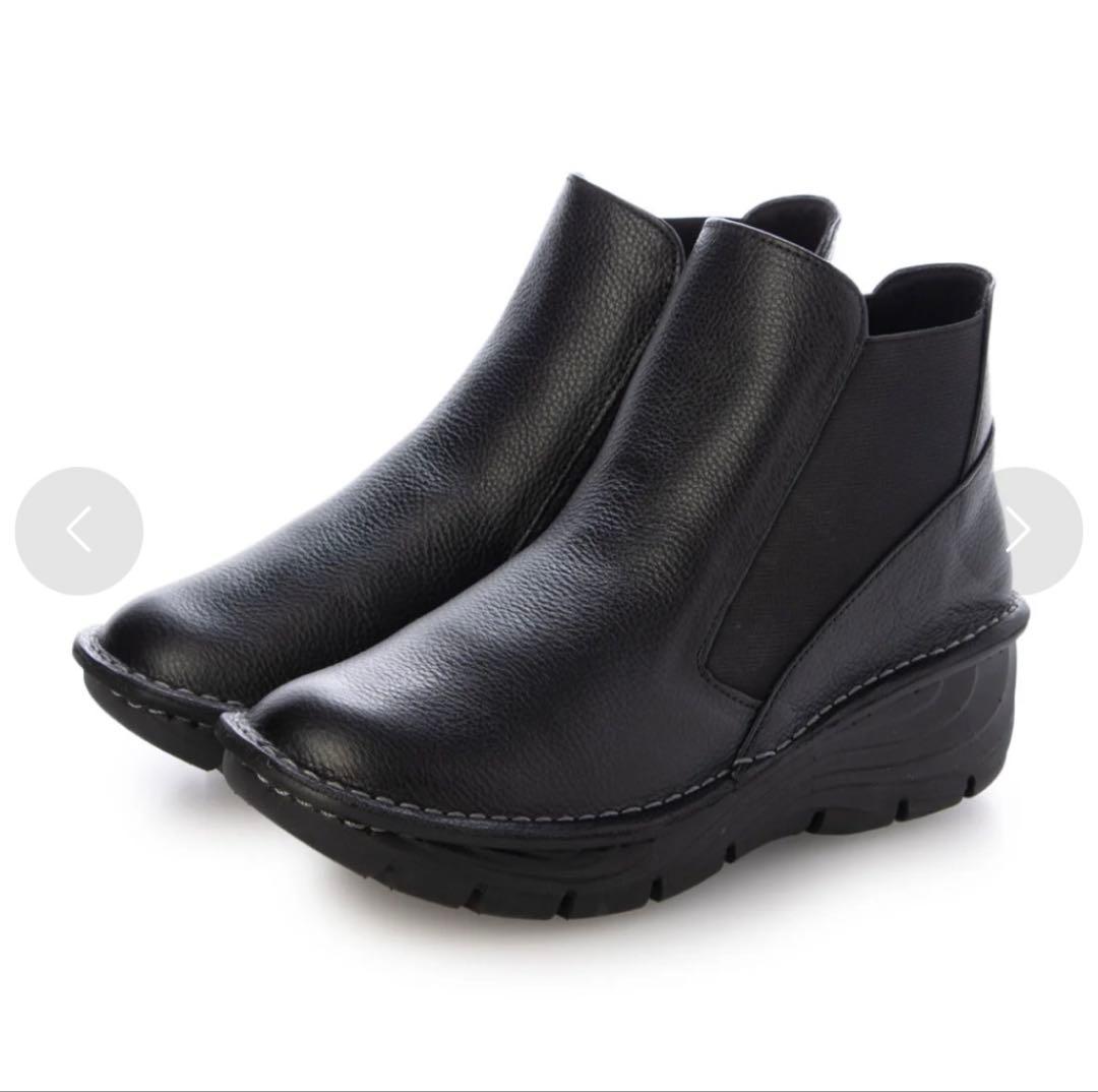 1／24限定セール‼️ミラスポーツ　3E 厚底 軽量ソール サイドゴアブーツ