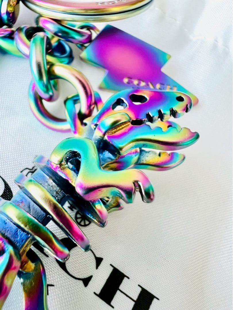 ✨極美品✨COACH コーチ キーホルダー チャーム 恐竜 レキシー