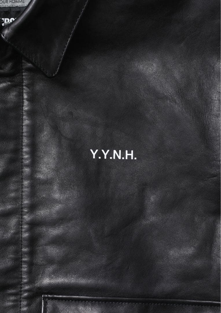 NH X YOHJI YAMAMOTO . LEATHER JACKET XL - メルカリ