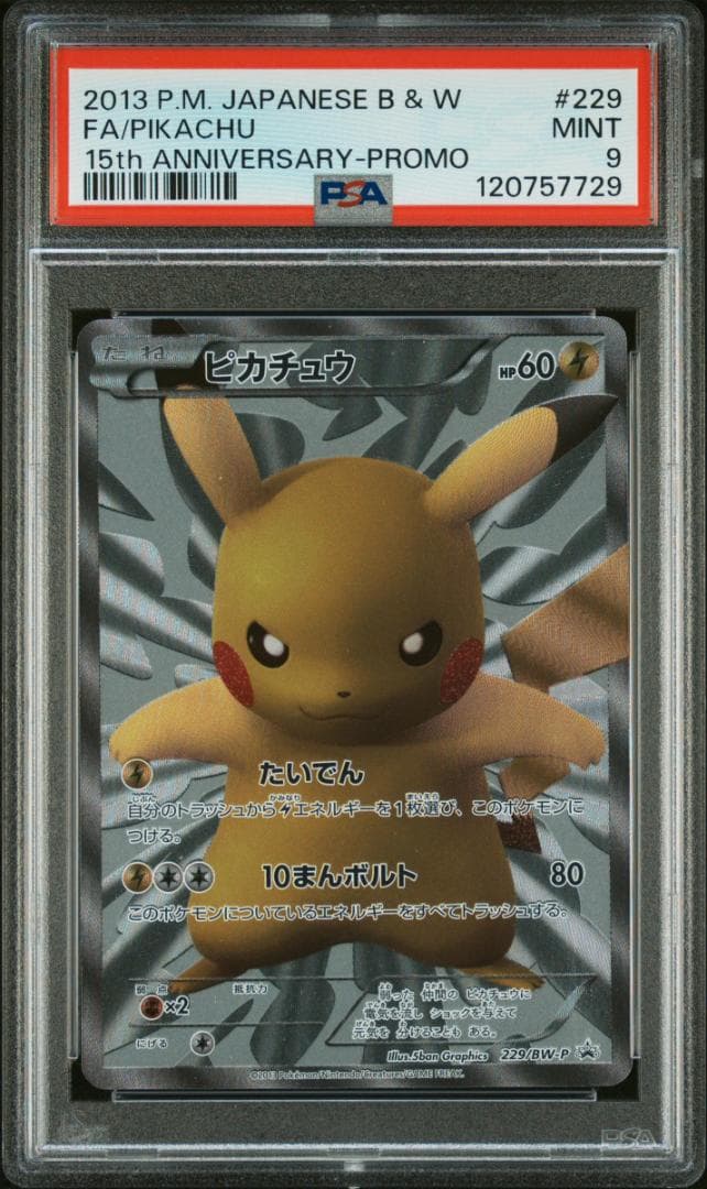 【PSA9】ピカチュウ P [BW-P 229/BW-P](プロモーションカード 早い者勝ち ピカチュウ P [BW-P 229/BW-P](プロモーションカード