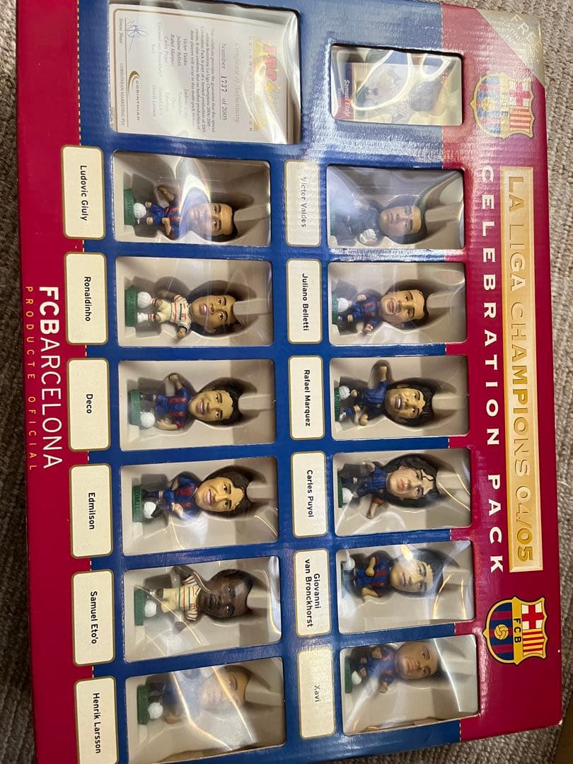 pro stars FCバルセロナ 2005年選手フィギュアセット