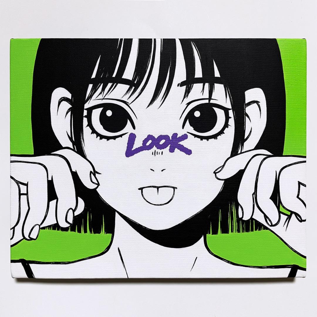 た*ぐ様 【原画】現代アート/キャンバス/絵画/インテリア/アート/モダン 原画 カラフルアート 現代アート ビビッド モダンアート 北欧