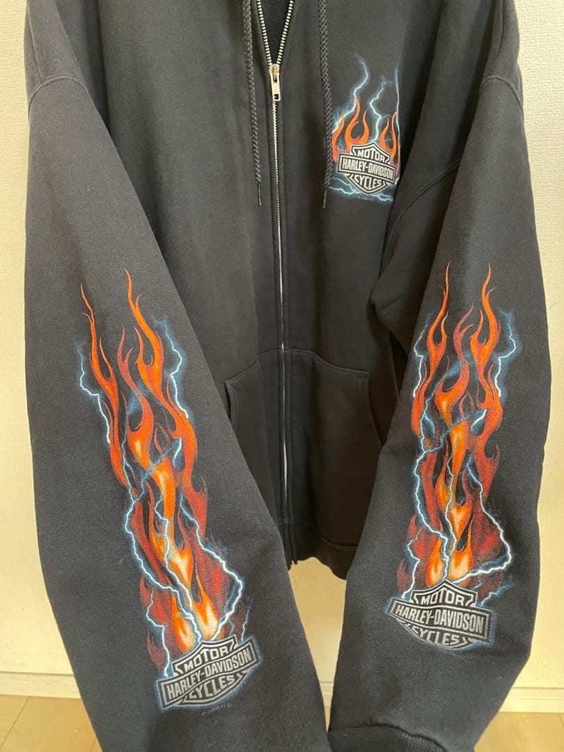XL フレイム　サンダー　Harley-Davidson ハーレー　パーカー