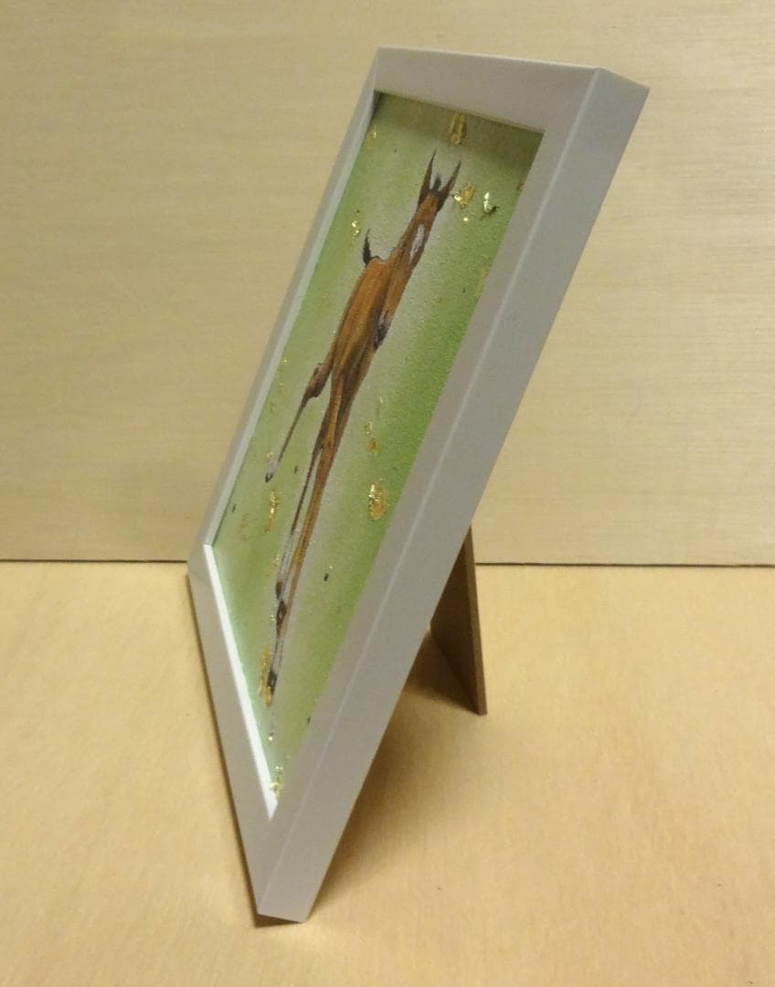 上鈴木正一 油彩画 20cm角『こうま(RUN)』新作原画 オススメの作品です