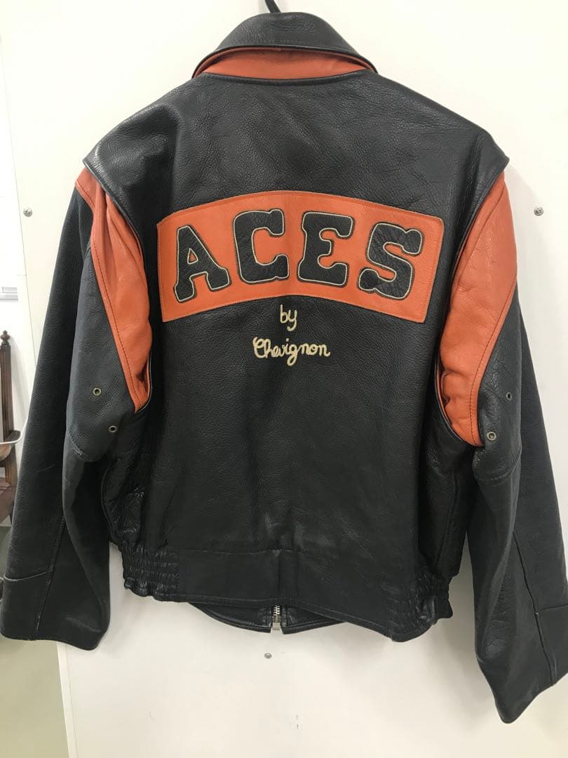 [希少] CHEVIGNON シェビニオン　高級牛革レザージャケット 中古・古着通販】CHEVIGNON (シェビニオン) レザージャケット ブラック