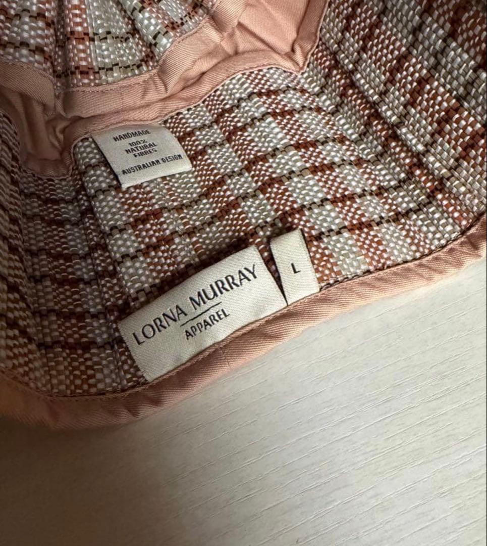 Lorna Murray チェック柄 麦わら帽子 Lサイズ - メルカリ