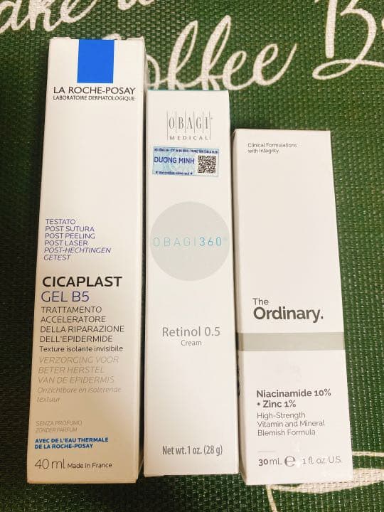 化粧下地 Retinol Obagi+B5+The ordinary