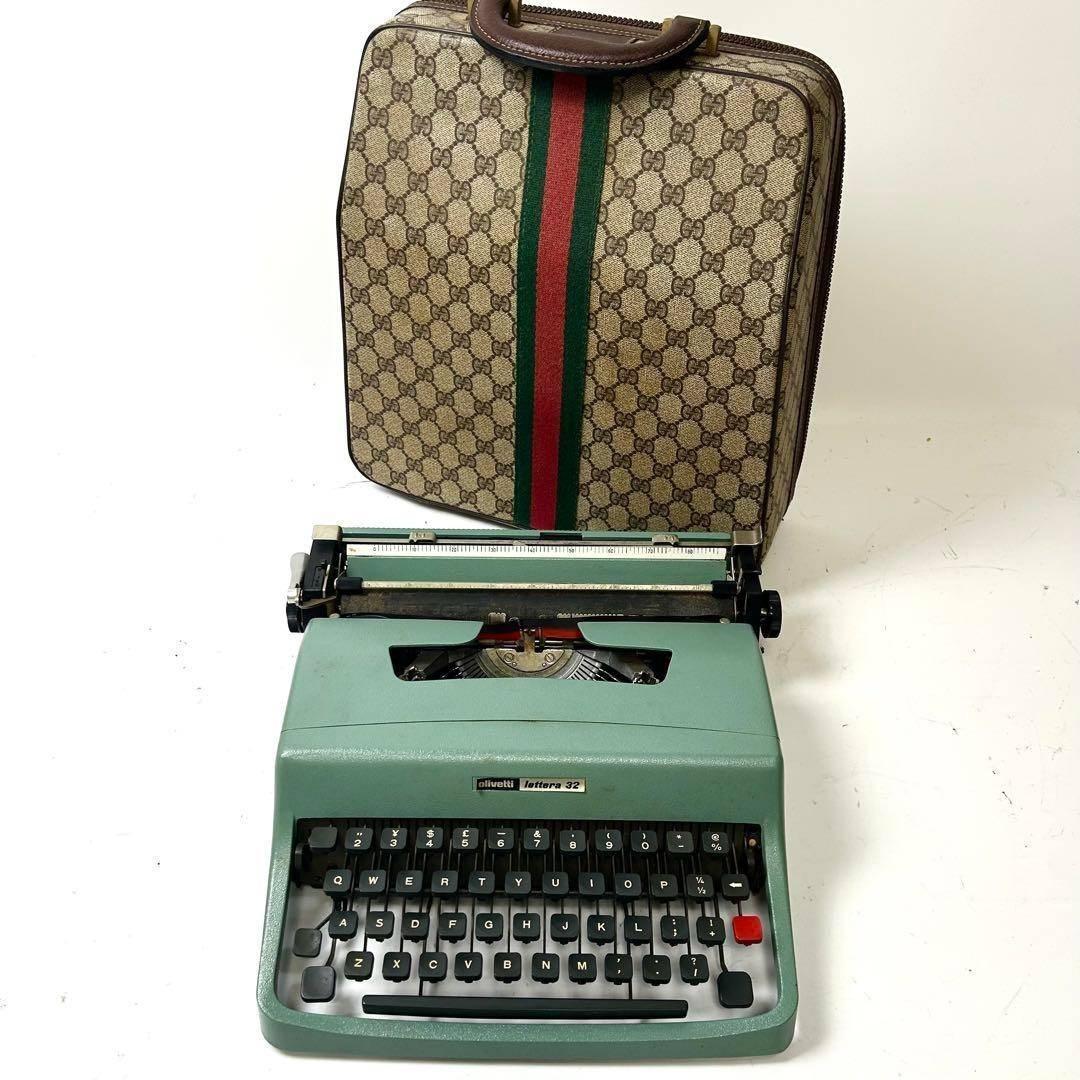 グッチ　オリベッティ　タイプライター　olivetti Lettera 32 GUCCI（グッチ） for olivetti Lettera 32 中古タイプライター｜タイプ