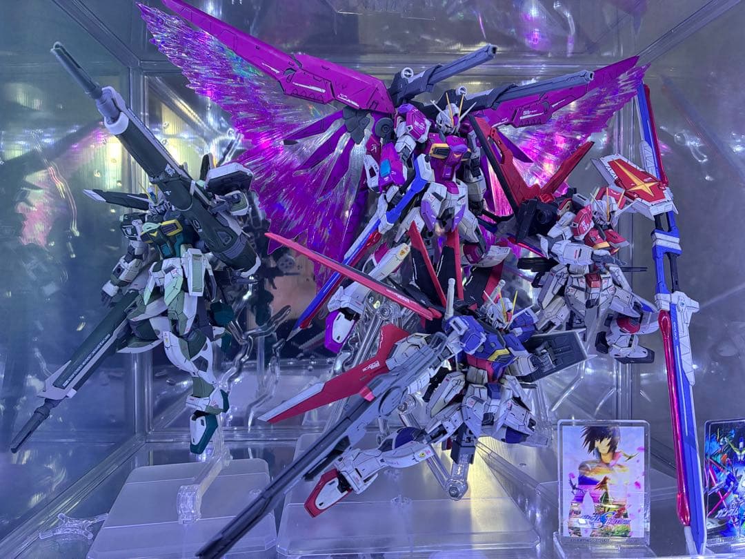 RGインパルス4体セット　部分塗装組み立て済み完成品 CUSTOM BUILD GUNPLA / RGフォースインパルスガンダム全塗装！【GUNPLA