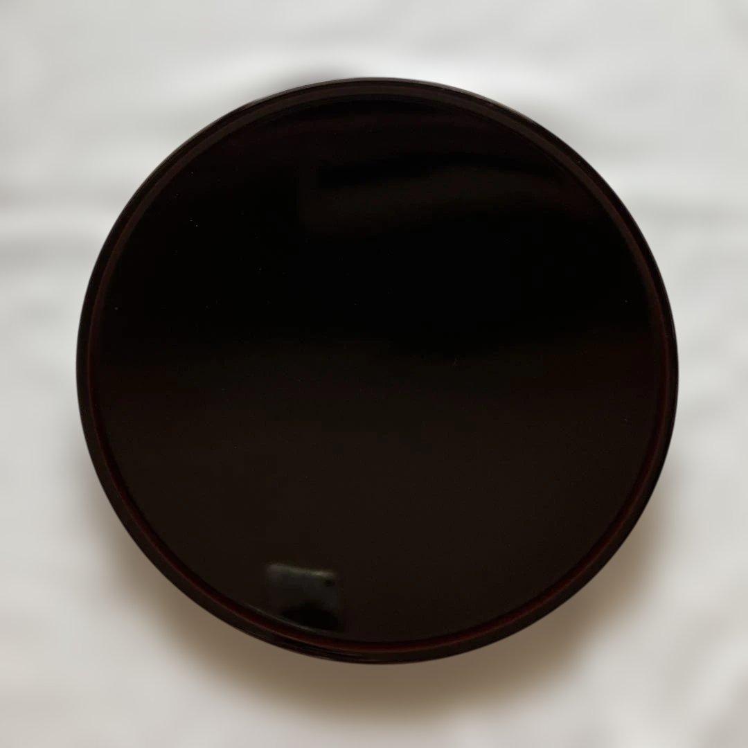 輪島塗 丸盆 盆 寿松沈金 冨田立山 元岡光漆堂 ヴィンテージ レア